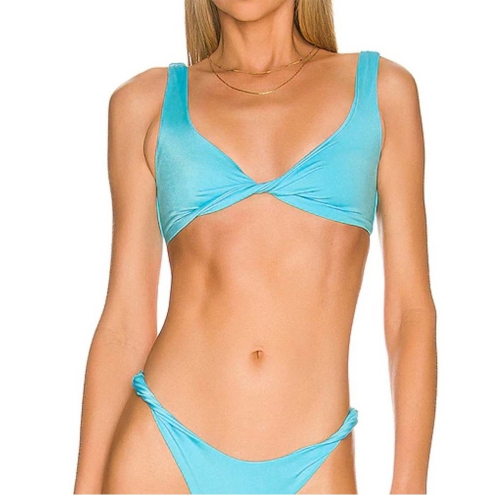 Frankie's Bikinis Dexier Shine Twist Top And Katrina Shine Bottom NWT Size S, L